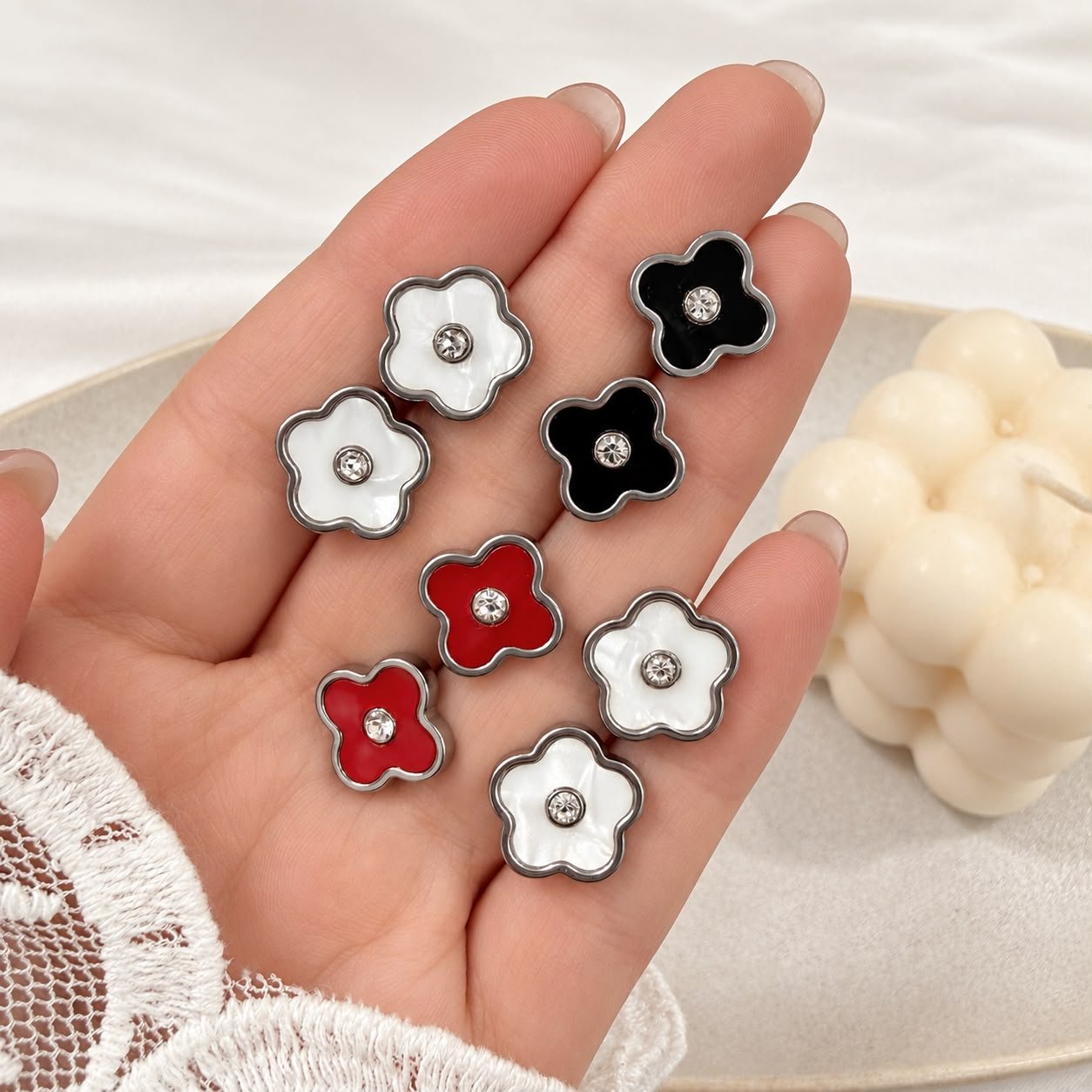 a a set x 4 pares aros mod O a.q