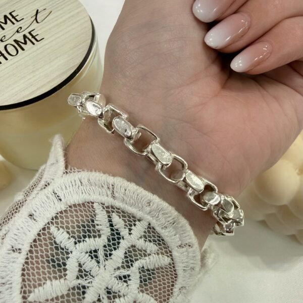 Alternative view of Pulsera eslabon Rolo Cuadrada Hilo 1