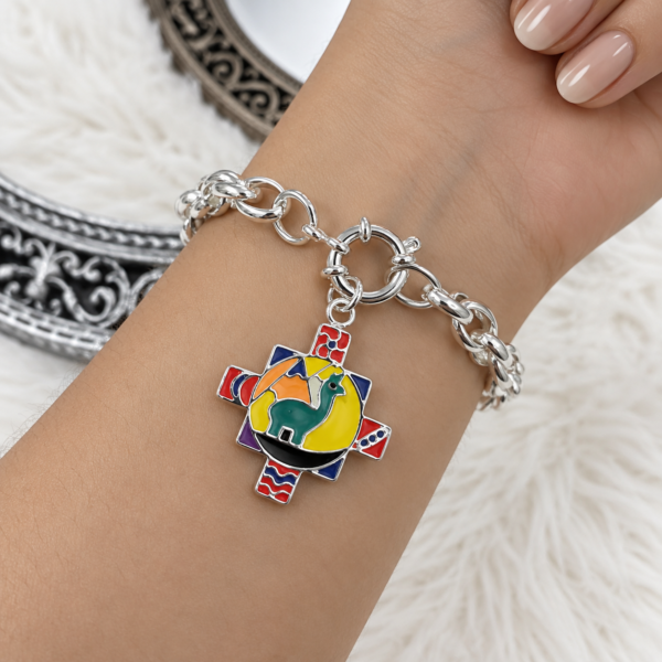 Pulsera Tourbillon Azteca LLama c/ cierre marinero