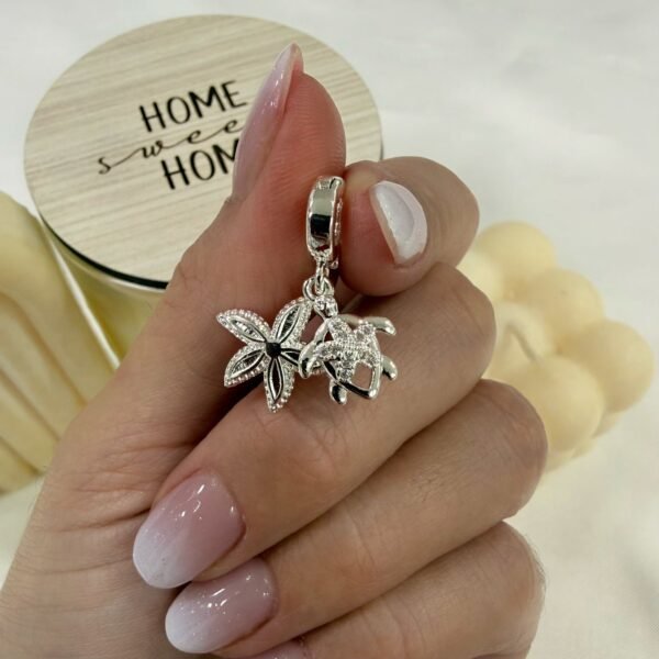 a a dije 0 charm estrella y tortuga a.b