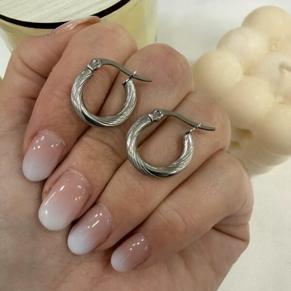 aros argollas torzadas chicas mod 2 a.q outlet