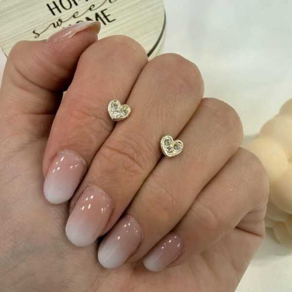 aros corazon cubic blanco a.b outlet