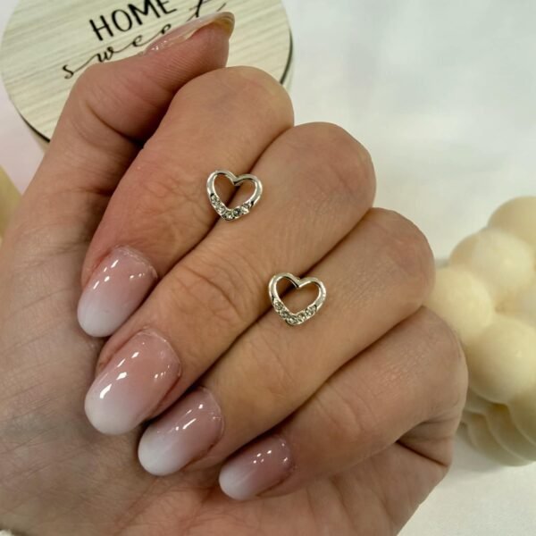 aros corazon cubic blanco a.b outlet