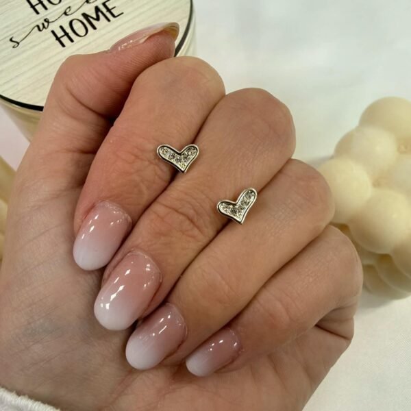 aros corazon cubic blanco a.b outlet