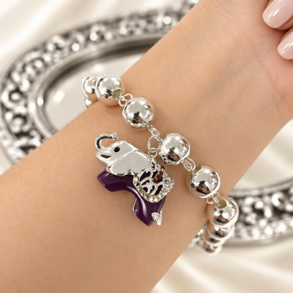 pulsera con bolas y elefate hindu