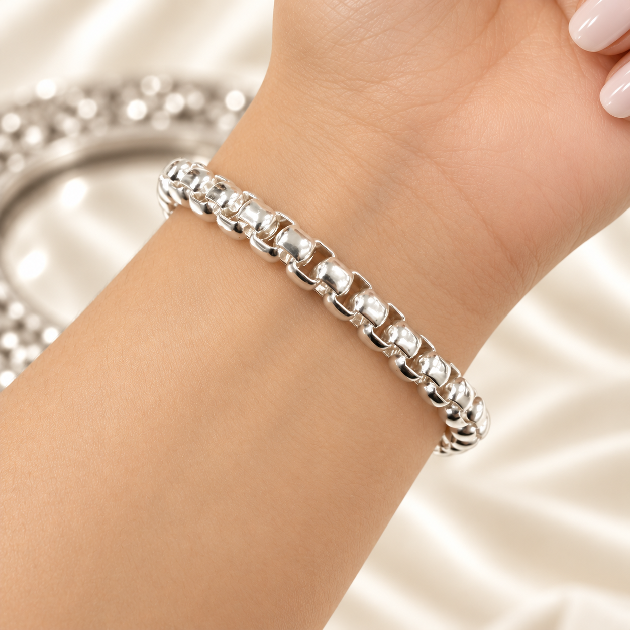 a pulsera rolo cuadrada