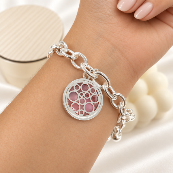 pulsera con dijes circulos y bolas