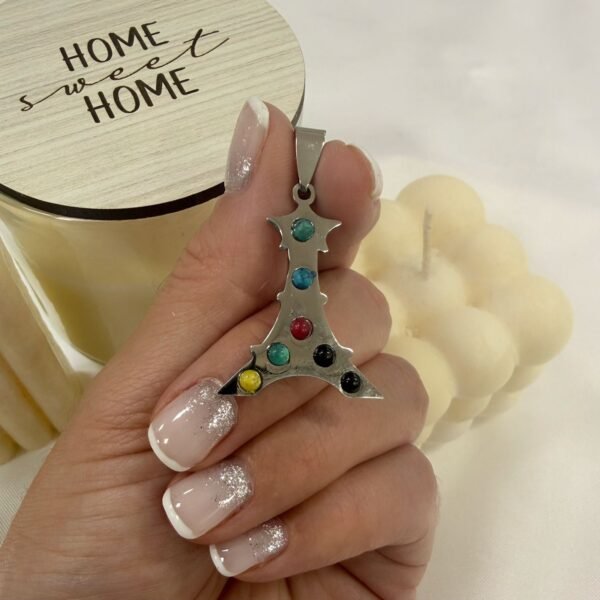 Dije Torre Con Apliques