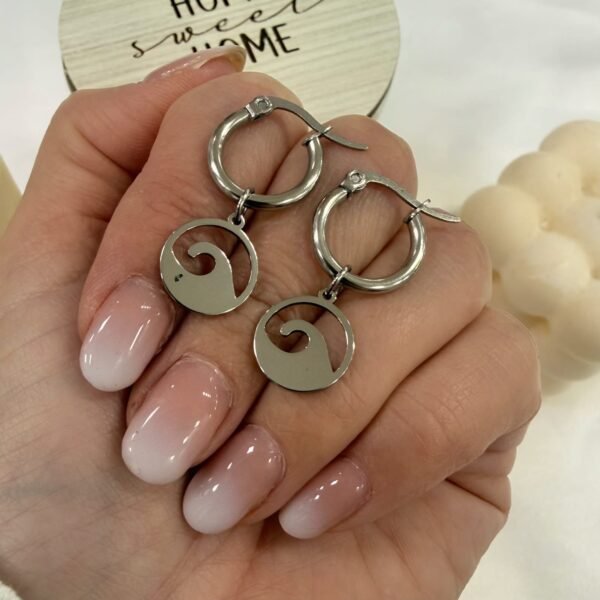 aros argollas con dije olita a.q outlet