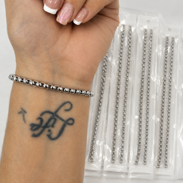 a a kit x 6 pulseras veneciana gruesa x 18cm