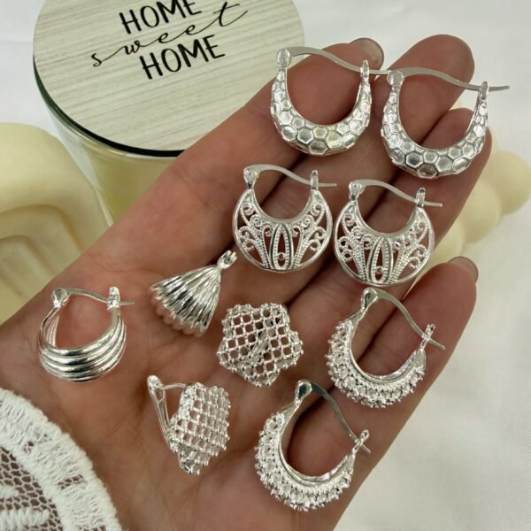 Alternative view of a a argollas CANASTA kit x 10 pares surtidos mod 4