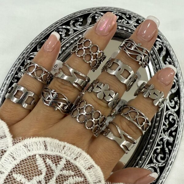 a a kit x 12 anillos surtidos talles variados modelo 5 a.q