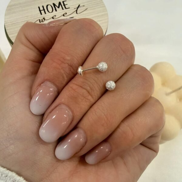 Aros Abridores Bolita facetada chica
