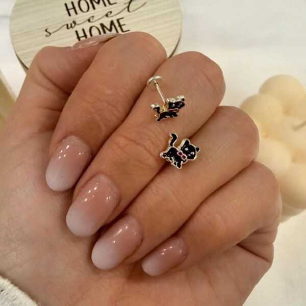 aros abridores gatito esmaltado