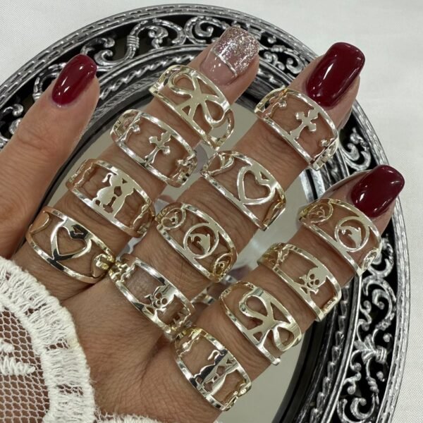 a a kit x 12 anillos surtidos talles variados modelo 1