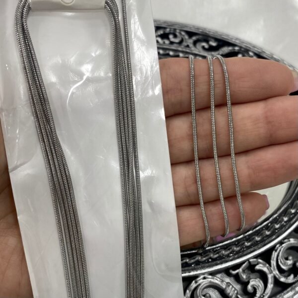 a kit x 5 cadenas cola rata finas x 45cm