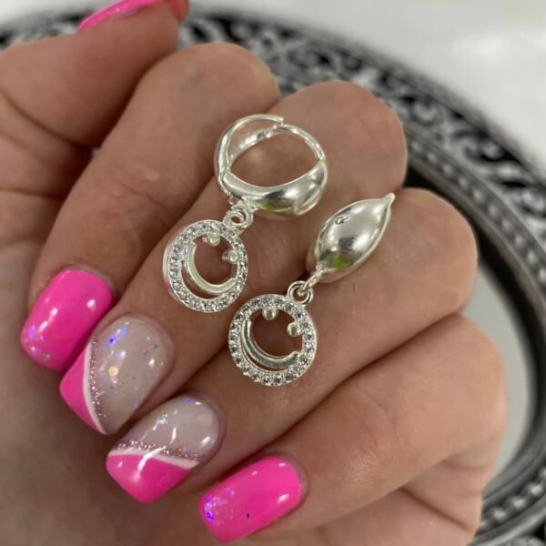 argollas huggies cubic bold 2