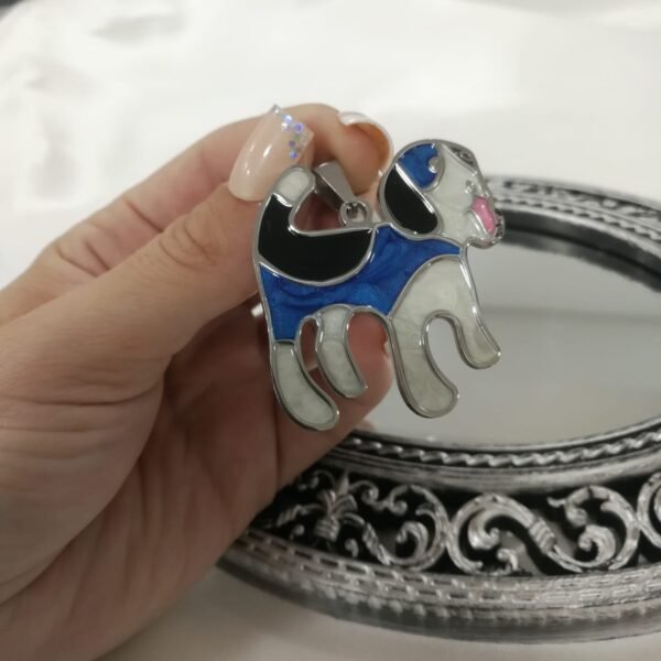 a dije doggy esmaltado