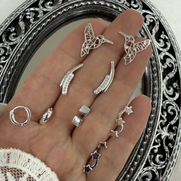 0a kit x 5 pares aros riu 10