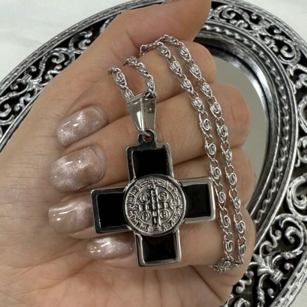 D conjunto cruz san benito con cadena caracol a.q