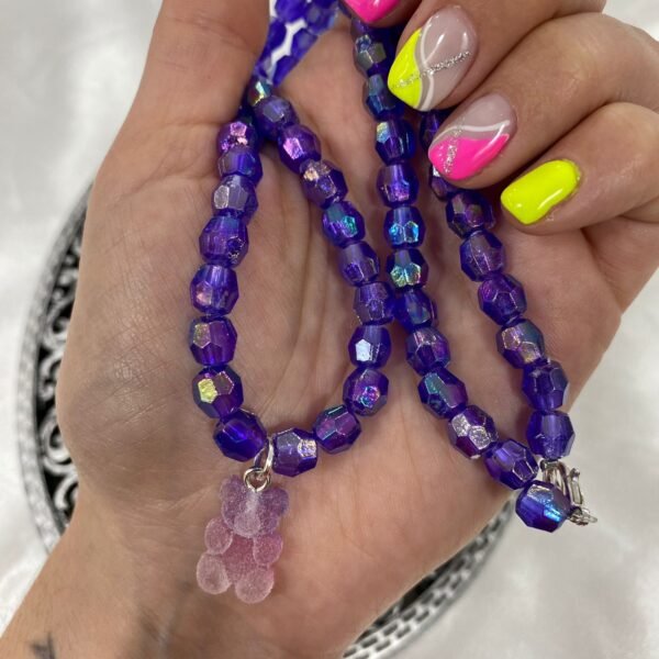 cadena tornasol purple con yummi