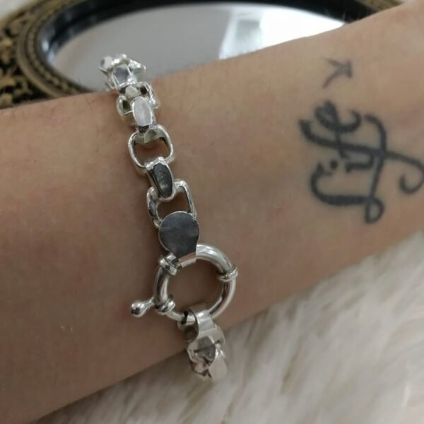 Pulsera eslabon Rolo Cuadrada Hilo 1