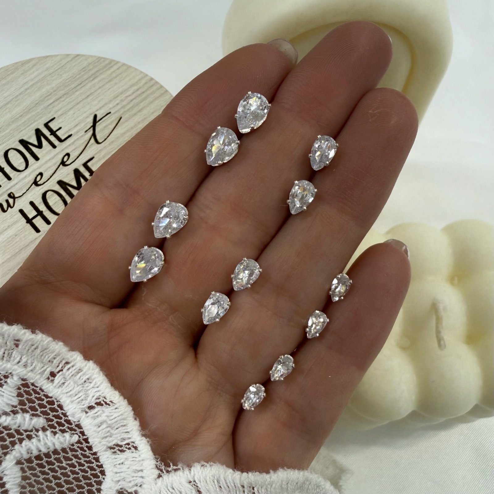 a a kit x 6 pares pasantes cubic formas mod C