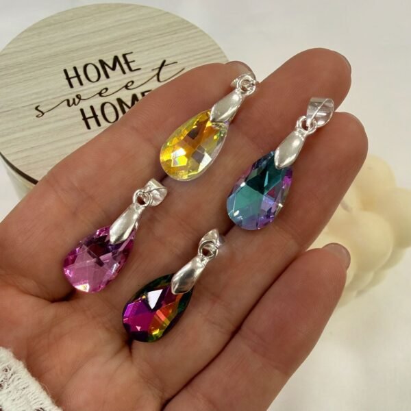 Dije a cristal  gota (elegir color)