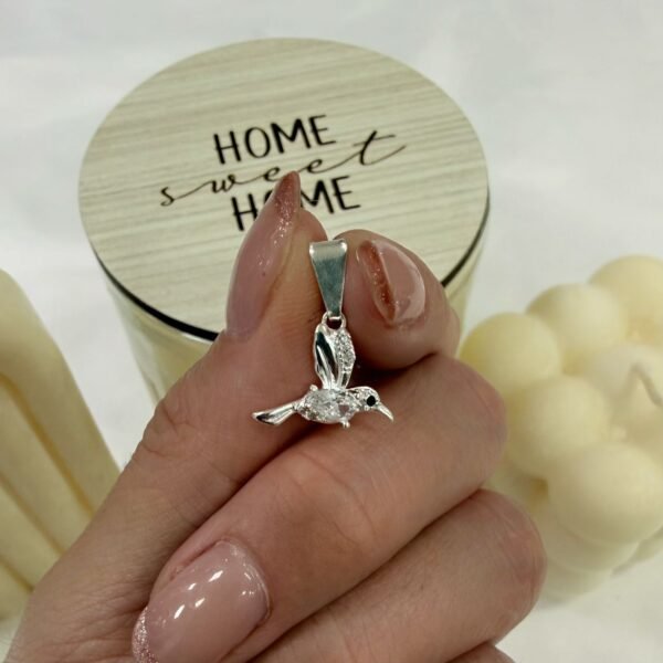 dije  colibri cubic blanco