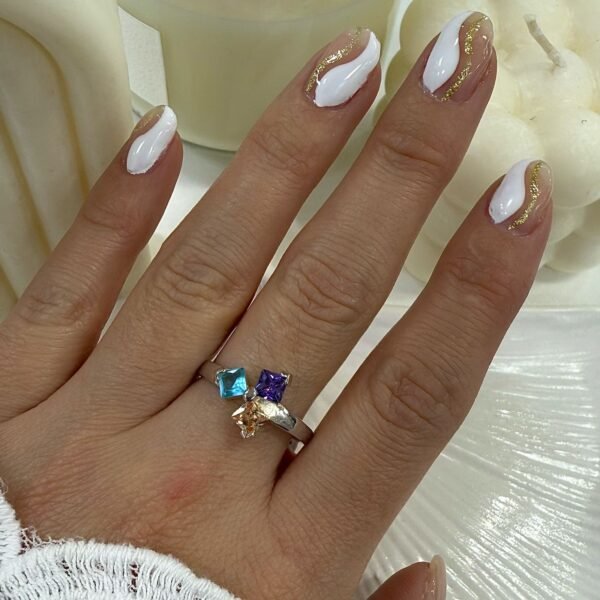 Anillo cubic diseño 6