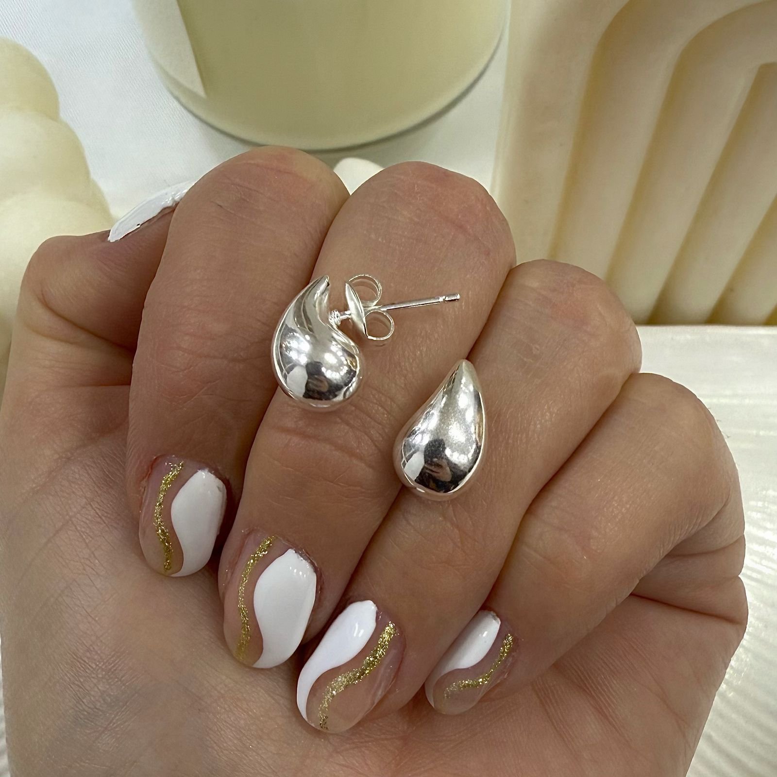 a argollas d gota 4 chicos inflados