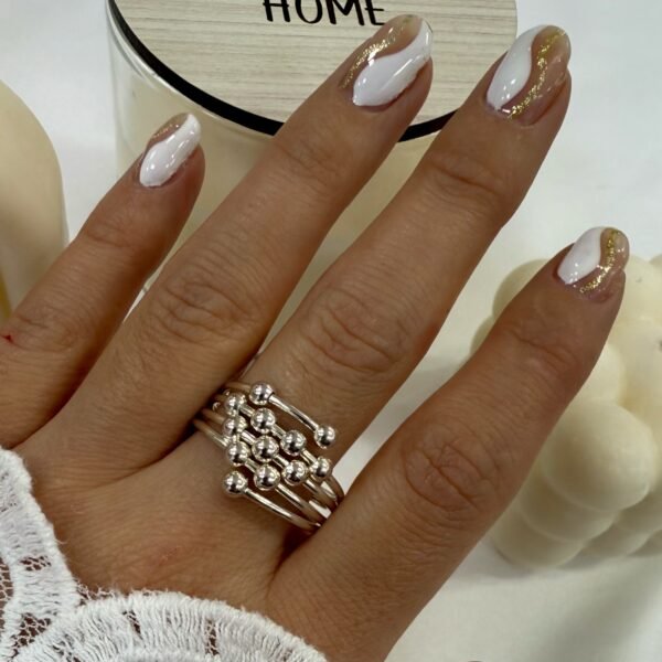 a Anillo bolitas diseño 2