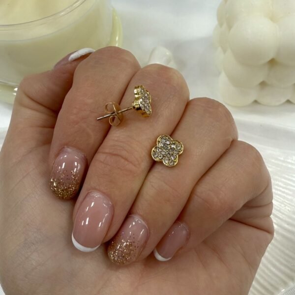 aros a pasantes dorado 16