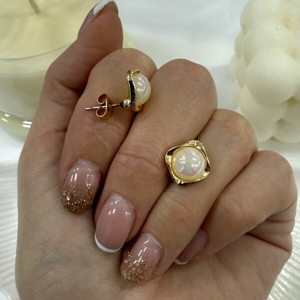 aros a pasantes dorado 6