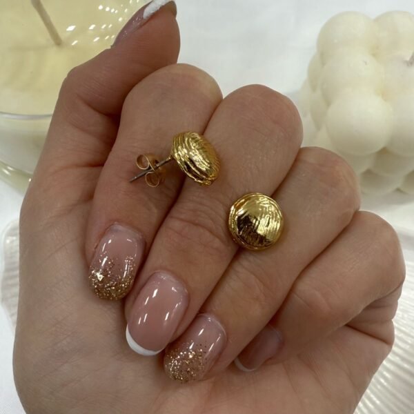 aros a pasantes dorado 9