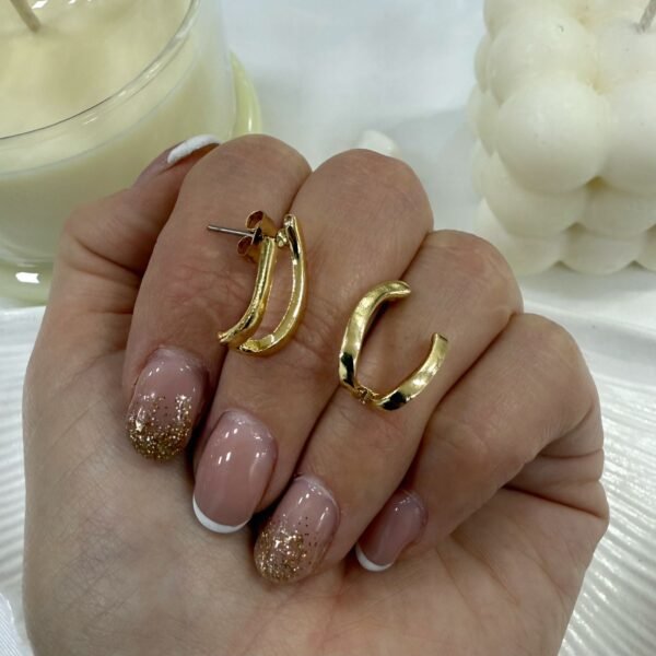 aros a pasantes dorado 4