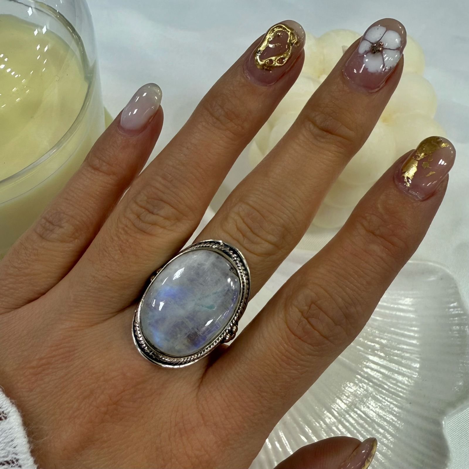 anillo piedra hindu 7