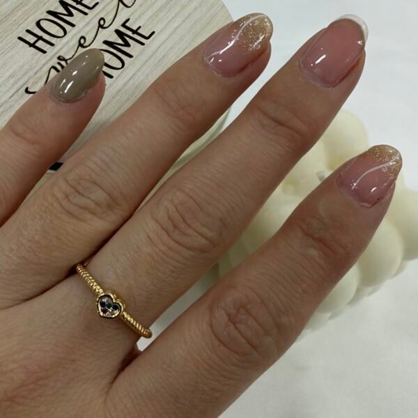 anillo a dorado Baño oro rose 6