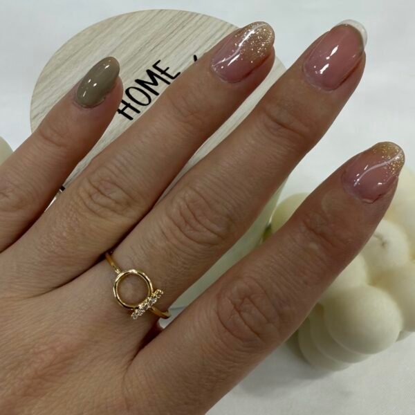 anillo a dorado Baño oro rose 2