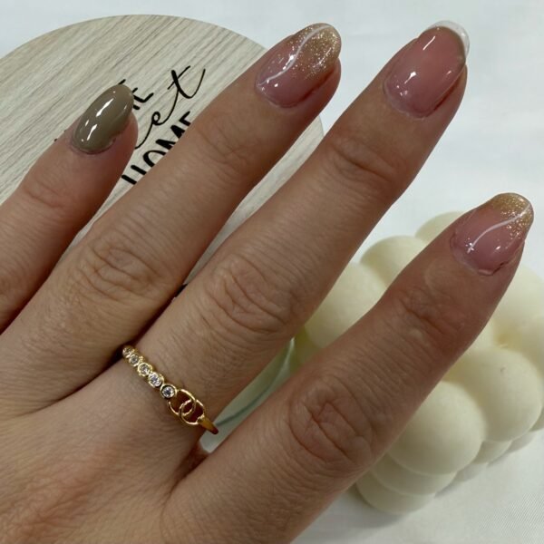 anillo a dorado Baño oro rose 11