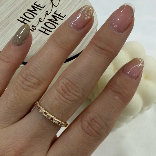 anillo a dorado Baño oro rose 22