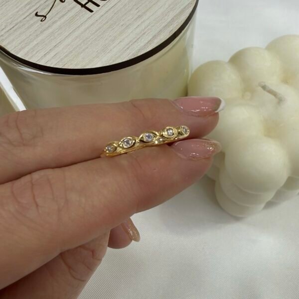 Alternative view of anillo a dorado Baño oro rose 8