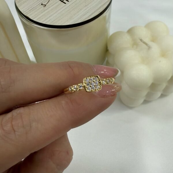 Alternative view of anillo a dorado Baño oro rose 17