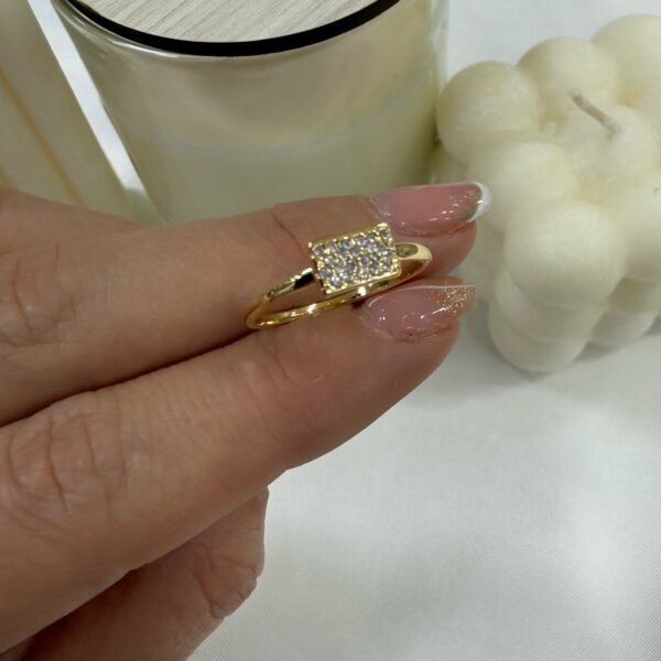 Alternative view of anillo a dorado Baño oro rose 15