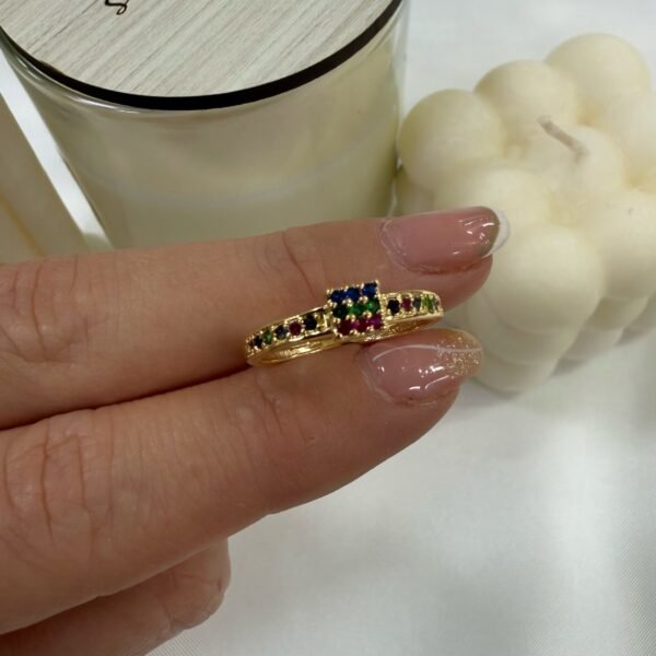 Alternative view of anillo a dorado Baño oro rose 24