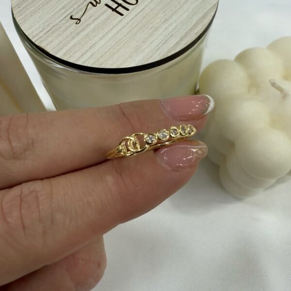 Alternative view of anillo a dorado Baño oro rose 11
