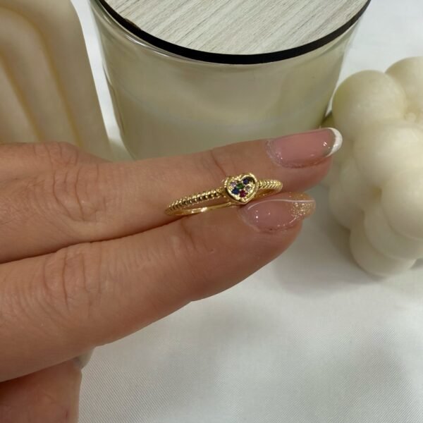 Alternative view of anillo a dorado Baño oro rose 6