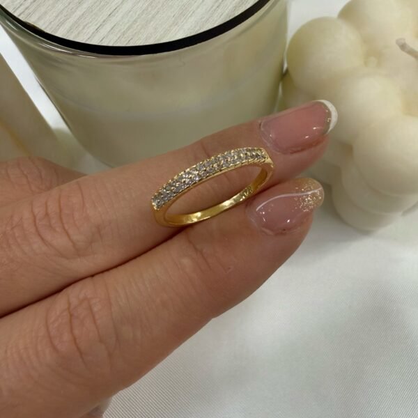 Alternative view of anillo a dorado Baño oro rose 26