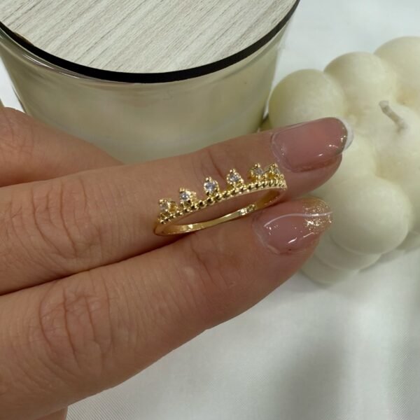 Alternative view of anillo a dorado Baño oro rose 23