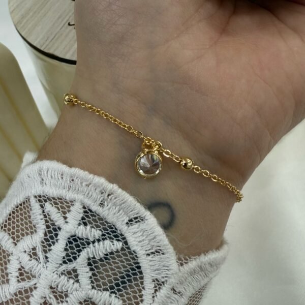 pulsera a dorada 5 Baño oro rose